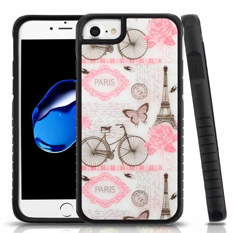 mybat-iphone7-IPHONE7HPCFSIM311WP-Riding-By-Eiffel-Tower-Tempered-Glass-Black-Fusion-Protector-Cover